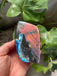 Image 1 of Purple & Rainbow Flash Labradorite Stone (10)