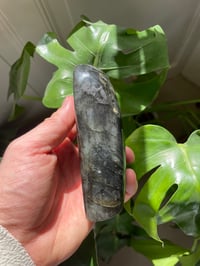 Image 4 of Orange & Blue Flash Labradorite Stone (14)