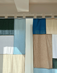 Image 2 of rideau patchwork "baby blue" 