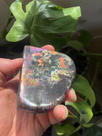 Image 2 of Orange & Rainbow Flash Labradorite Stone (18)