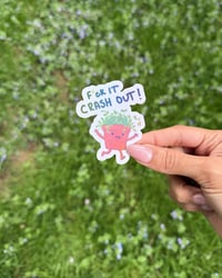 Image 1 of F*ck It Crash Out Sticker