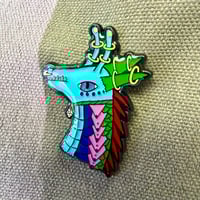 Image 3 of Elm's Dragon Enamel Pin, Original Art by Elm Commissioned with Bob