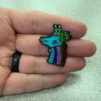 Image 2 of Elm's Dragon Enamel Pin, Original Art by Elm Commissioned with Bob