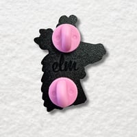 Image 4 of Elm's Dragon Enamel Pin, Original Art by Elm Commissioned with Bob