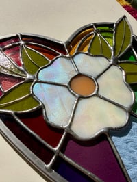 Image 4 of rainbow flower heart: made to order