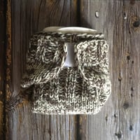 Image 2 of Wool cloth diaper system - light brown/white mix