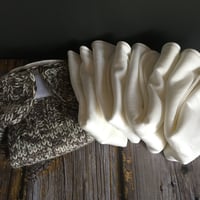 Image 3 of Wool cloth diaper system - light brown/white mix