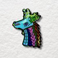 Image 1 of Elm's Dragon Enamel Pin, Original Art by Elm Commissioned with Bob