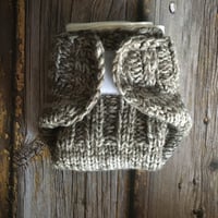 Image 2 of Wool cloth diaper system - brown/beige mix