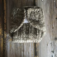 Image 4 of Wool cloth diaper system - brown/beige mix