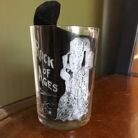 Image 1 of Early 1900’s Rock of Ages etched juice glass 