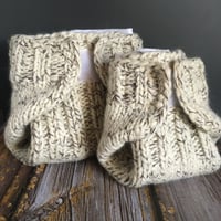 Image 4 of Wool cloth diaper system - cream/brown