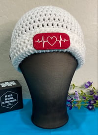 Image 1 of Adult Heartbeat Beanie