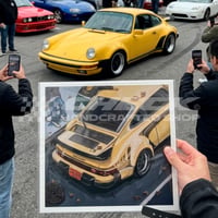 Image 1 of  FREE US SHIPPING! 🔥 Car Meet Series - Porsche 930 TURBO 🧇 - Giclée Art Print