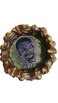 Image 1 of Handmade Custom Skull Ashtray