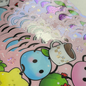 Image of GLITTER Junimo & Fruits STICKER