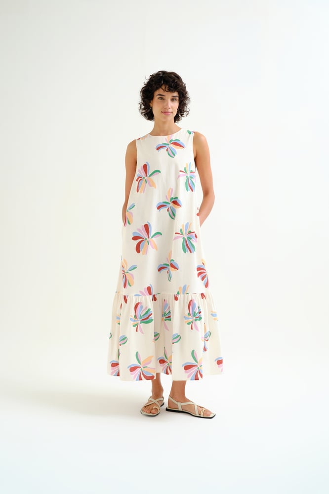 Image of Vestido largo estampado floral.