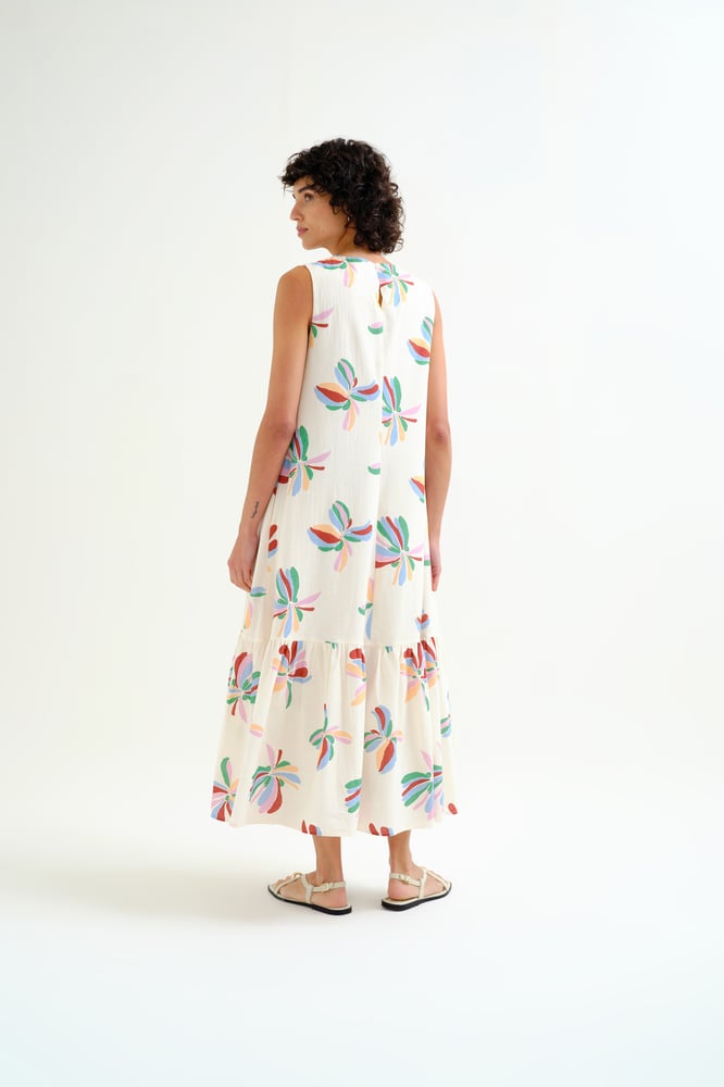 Image of Vestido largo estampado floral.