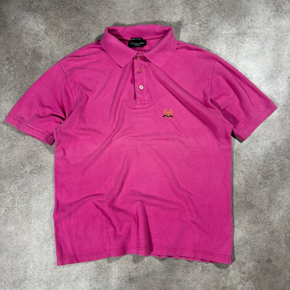 Image of  1980s Christian Dior Polo Shirt, Size Large