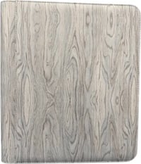 9-Pocket Zippered Toploader Binder - Wood Grain 5