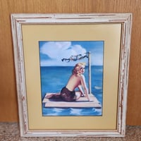 Vintage Bikini Girl Print