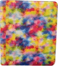 9-Pocket Zippered Toploader Binder - Tie Dye Colorful 8