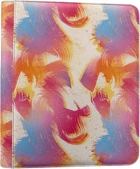 9-Pocket Zippered Toploader Binder - Tie Dye Colorful 2