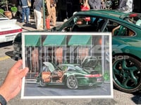 Image 1 of FREE US SHIPPING! 🔥 GOLDEN HOUR 💸 Porsche 911 ALD-993 - Giclée Art Print