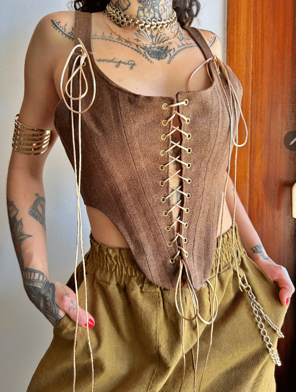 Image of the sienna textured utility corset