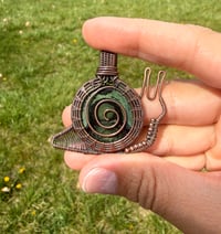 Image 1 of Kambaba Jasper Snail Pendant 🐌
