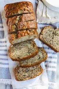 Banana sour dough bread