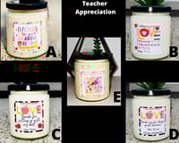Teacher appreciation candle
