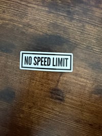 Box Logo No Speed Limit Sticker 