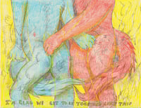 "I'm Glad We Get To be Together Like This" Letter Size Print