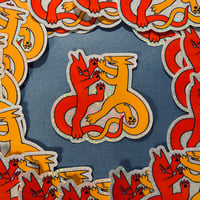 Dancing Creatures Sticker