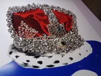 Image 2 of Emeralds on blue crown