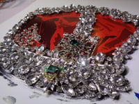 Image 1 of Emeralds on blue crown