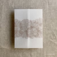 Image 4 of Ruffled floral lace printed vellum wrap for 5x7 cards PACK of 10