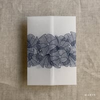 Image 8 of Ruffled floral lace printed vellum wrap for 5x7 cards PACK of 10