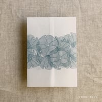 Image 7 of Ruffled floral lace printed vellum wrap for 5x7 cards PACK of 10