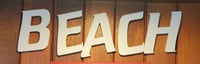 (DF) B-E-A-C-H letters