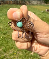 Image 1 of Amazonite Elephant Pendant