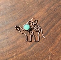Image 3 of Amazonite Elephant Pendant