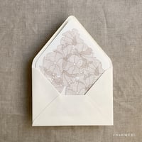 Image 3 of Ruffled floral lace printed  A7 euro flap envelope liner PACK of 10