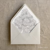 Image 5 of Ruffled floral lace printed  A7 euro flap envelope liner PACK of 10