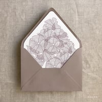 Image 4 of Ruffled floral lace printed  A7 euro flap envelope liner PACK of 10
