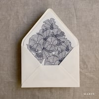 Image 7 of Ruffled floral lace printed  A7 euro flap envelope liner PACK of 10