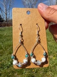 Image 1 of Triple Stone Earrings