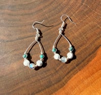 Image 2 of Triple Stone Earrings