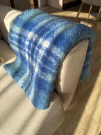 Image 1 of Blue Wool Blanket